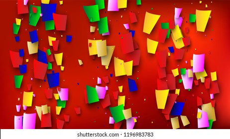 Carnival Confetti Background. 
Holiday Decoration Isolated Elements on Background. Many Falling Carnival Confetti for Your Design. Carnival Vector Illustration. Invitation Card, Poster, Flyer.

