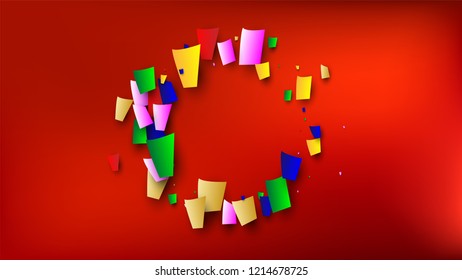 Carnival Confetti Background. 
Holiday Decoration Isolated Elements on Background. Many Falling Carnival Confetti for Your Design. Carnival Vector Illustration. Invitation Card, Poster, Flyer.

