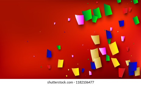 Carnival Confetti Background. 
 Many Falling Carnival Confetti for Your Design. Carnival Vector Illustration. Invitation Card, Poster, Flyer. Holiday Decoration Isolated Elements on Background.


