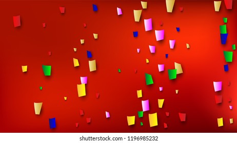 Carnival Confetti Background. 
 Many Falling Carnival Confetti for Your Design. Carnival Vector Illustration. Invitation Card, Poster, Flyer. Holiday Decoration Isolated Elements on Background.

