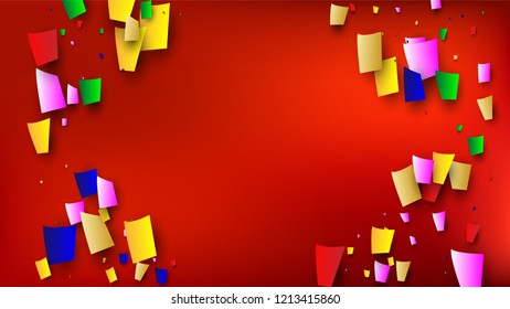 Carnival Confetti Background. 
 Many Falling Carnival Confetti for Your Design. Carnival Vector Illustration. Invitation Card, Poster, Flyer. Holiday Decoration Isolated Elements on Background.

