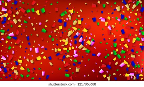 Carnival Confetti Background. 
 Many Falling Carnival Confetti for Your Design. Carnival Vector Illustration. Invitation Card, Poster, Flyer. Holiday Decoration Isolated Elements on Background.

