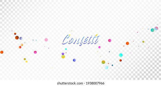 Carnival Confetti Explosion Vector Background. Birthday, New Year, Christmas Party Confetti Rain Shower. Falling Color Tinsel, Fiesta Celebration Design. Colorful Circles, Bubbles, Shine Decoration.