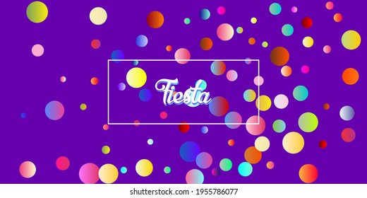 Carnival Confetti Explosion Vector Background. Falling Color Tinsel, Fiesta Celebration Design. Colorful Circles, Bubbles, Shine Decoration. Birthday, New Year, Christmas Party Confetti Rain Shower.