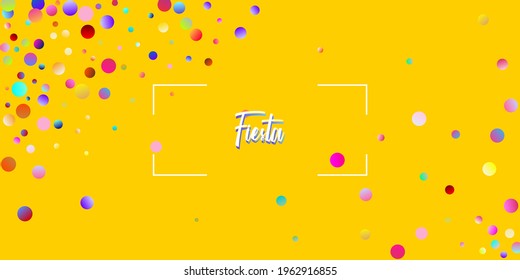 Carnival Confetti Explosion Vector Background. Colorful Circles, Bubbles, Glitter Decoration. Falling Color Tinsel, Fiesta Celebration Design. Birthday, New Year, Christmas Party Confetti Rain Shower.
