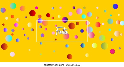 Carnival Confetti Explosion Vector Background. Birthday, New Year, Christmas Party Confetti Rain Shower. Falling Color Tinsel, Fiesta Celebration Design. Colorful Circles, Bubbles, Sparkle Decoration.