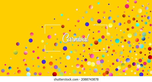 Fondo vectorial de la explosión del Confetti del Carnaval. Cumpleaños, Año Nuevo, fiesta de Navidad, ducha de lluvia Confetti. Círculos Coloridos, Burbujas, Decoración Espumosa. Tinsel color de caída, diseño de celebración de Fiesta.