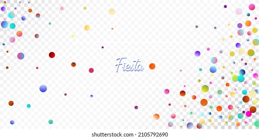 Carnival Confetti Explosion Vector Background. Colorful Circles, Bubbles, Sparkle Decoration. Falling Color Tinsel, Fiesta Celebration Design. Birthday, New Year, Christmas Party Confetti Rain Shower.