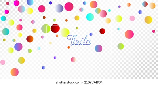 Carnival Confetti Explosion Vector Background. Colorful Circles, Bubbles, Shine Decoration. Falling Color Tinsel, Fiesta Celebration Design. Birthday, New Year, Christmas Party Confetti Rain Shower.