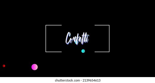 Carnival Confetti Explosion Vector Background. Birthday, New Year, Christmas Party Confetti Rain Shower. Colorful Circles, Bubbles, Shine Decoration. Falling Color Tinsel, Fiesta Celebration Design.