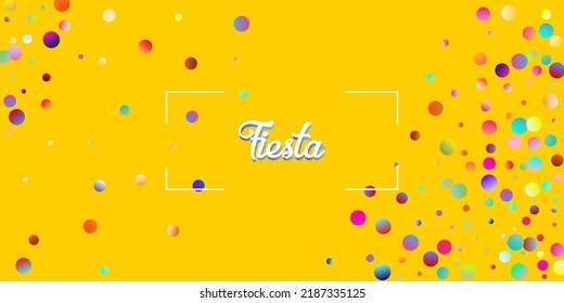 Carnival Confetti Explosion Vector Background. Colorful Circles, Bubbles, Bokeh Decoration. Falling Color Tinsel, Fiesta Celebration Design. Birthday, New Year, Christmas Party Confetti Rain Shower.