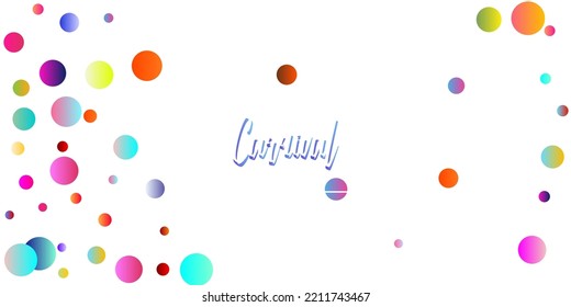 Carnival Confetti Explosion Vector Background. Falling Color Tinsel, Fiesta Celebration Design. Colorful Circles, Bubbles, Sparkle Decoration. Birthday, New Year, Christmas Party Confetti Rain Shower.