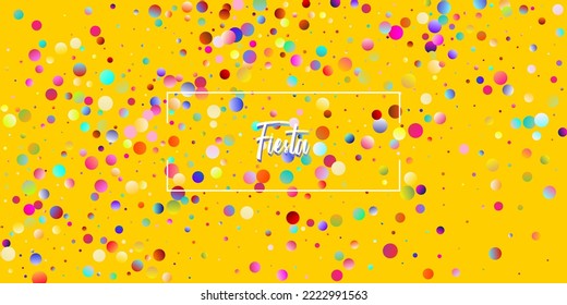 Carnival Confetti Explosion Vector Background. Birthday, New Year, Christmas Party Confetti Rain Shower. Colorful Circles, Bubbles, Shine Decoration. Falling Color Tinsel, Fiesta Celebration Design.