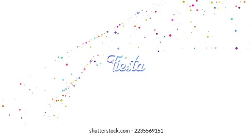 Carnival Confetti Explosion Vector Background. Birthday, New Year, Christmas Party Confetti Rain Shower. Colorful Circles, Bubbles, Glitter Decoration. Falling Color Tinsel, Fiesta Celebration Design.