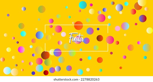 Carnival Confetti Explosion Vector Background. Birthday, New Year, Christmas Party Confetti Rain Shower. Falling Color Tinsel, Fiesta Celebration Design. Colorful Circles, Bubbles, Bokeh Decoration.