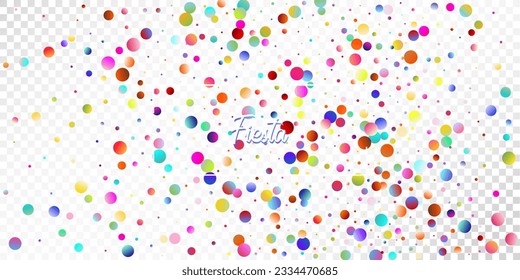 Carnival Confetti Explosion Vector Background. Colorful Circles, Bubbles, Glitter Decoration. Falling Color Tinsel, Fiesta Celebration Design. Birthday, New Year, Christmas Party Confetti Rain Shower.