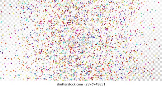 Carnival Confetti Explosion Vector Background. Falling Color Tinsel, Fiesta Celebration Design. Colorful Circles, Bubbles, Bokeh Decoration. Birthday, New Year, Christmas Party Confetti Rain Shower.