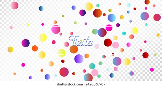 Fondo vectorial de la explosión del Confetti del Carnaval. Tinsel color de caída, diseño de celebración de Fiesta. Cumpleaños, Año Nuevo, fiesta de Navidad, ducha de lluvia Confetti. Círculos Coloridos, Burbujas, Decoración De Bokeh.