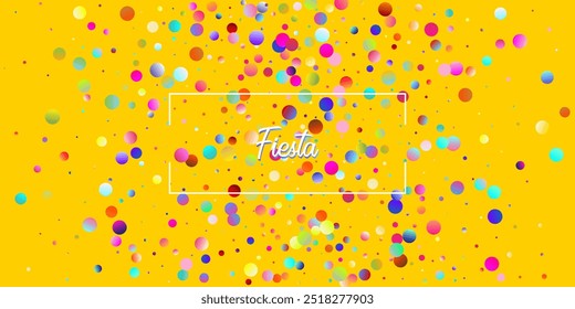 Carnival Confetti Explosion Vector Background. Colorful Circles, Bubbles, Shine Decoration. Falling Color Tinsel, Fiesta Celebration Design. Birthday, New Year, Christmas Party Confetti Rain Shower.