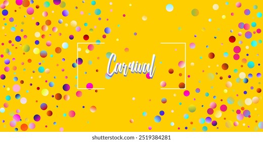 Fondo de Vector de explosión de confeti de carnaval. Círculos coloridos, burbujas, decoración Bokeh. Cumpleaños, Año Nuevo, Fiesta de Navidad Confeti Lluvia Ducha. Tinsel de color que cae, diseño de la celebración de la fiesta.