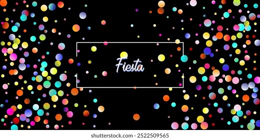 Plano de fundo de vetor de explosão de confete de carnaval. Círculos coloridos, bolhas, decoração brilhante. Aniversário, Ano Novo, Chá de chuva em Confete de Festa de Natal. Falling Color Tinsel, Projeto de celebração da festa.