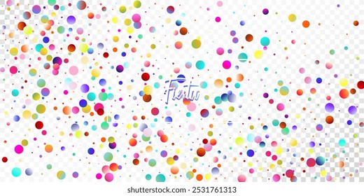 Plano de fundo de vetor de explosão de confete de carnaval. Falling Color Tinsel, Projeto de celebração da festa. Círculos coloridos, bolhas, decoração brilhante. Aniversário, Ano Novo, Chá de chuva em Confete de Festa de Natal.