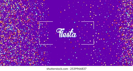 Carnival Confetti Explosion Vector Background. Colorful Circles, Bubbles, Sparkle Decoration. Birthday, New Year, Christmas Party Confetti Rain Shower. Falling Color Tinsel, Fiesta Celebration Design.