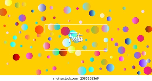 Carnival Confetti Explosion Vector Background. Colorful Circles, Bubbles, Shine Decoration. Birthday, New Year, Christmas Party Confetti Rain Shower. Falling Color Tinsel, Fiesta Celebration Design.