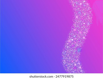 Carnival Confetti. Falling Poster. Party Glitter. Rainbow Serpentine. Digital Banner. Purple Happy Sparkle. Light Pattern. 3d Isolated Illustration. Pink Carnival Confetti