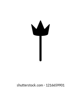 carnival crown icon. Simple glyph vector of party set for UI and UX, website or mobile application on white background
