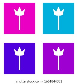 icono de la corona de carnaval . Simple vector de glifo de conjunto de colores de Parte para UI y UX, sitio web o aplicación móvil