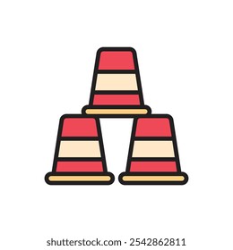 Carnival Cup Icon Vector Illustration