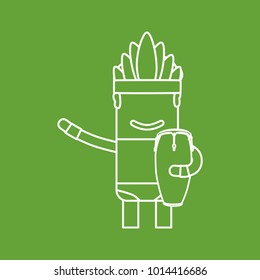 Carnival dancer holding a drum, vector illustration design. Carnival characters collection.