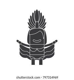 Carnival dancer icon, vector illustration design. Carnival characters collection.