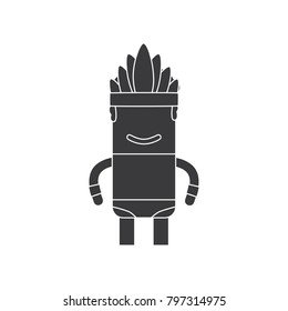 Carnival dancer icon, vector illustration design. Carnival characters collection.