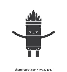 Carnival dancer icon, vector illustration design. Carnival characters collection.