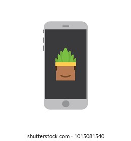 Carnival dancer in a smartphone, vector illustration design. Carnival characters collection.