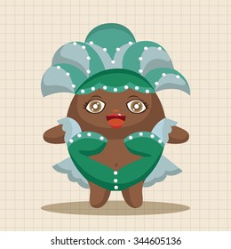 Carnival Dancer theme elements