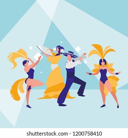 carnival dancers design
