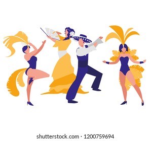 carnival dancers design