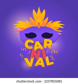 carnival day banner illustration vector
