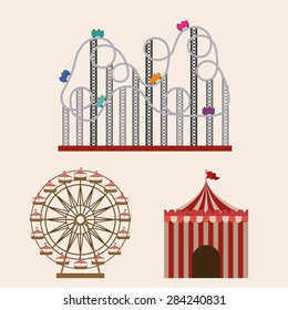 Carnival design over white background, vector illustration