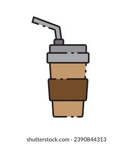 carnival drink cup icon vector template illustration logo design