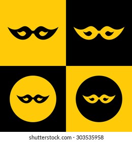 Carnival Eye Mask Icon Masquerade 