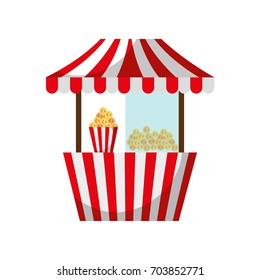carnival fast food cart with pop corn
