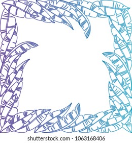 carnival feathers frame decorative