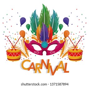Carnival festival card banner