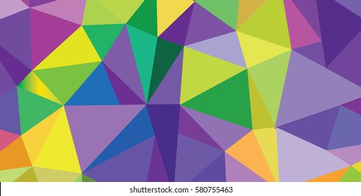 Carnival, Festival, Masquerade, Mardi Gras poster, flyer or invitation background design. Vector triangle multicolored geometric pattern. For print, poster, banner, placard advertising design.