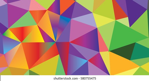 Carnival, Festival, Masquerade, Mardi Gras poster, flyer or invitation background design. Vector triangle multicolored geometric pattern. For print, poster, banner, placard advertising design.
