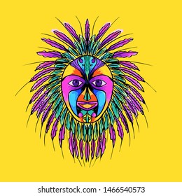 Carnival festive concept Carnival mask. Vector illustration - Vector